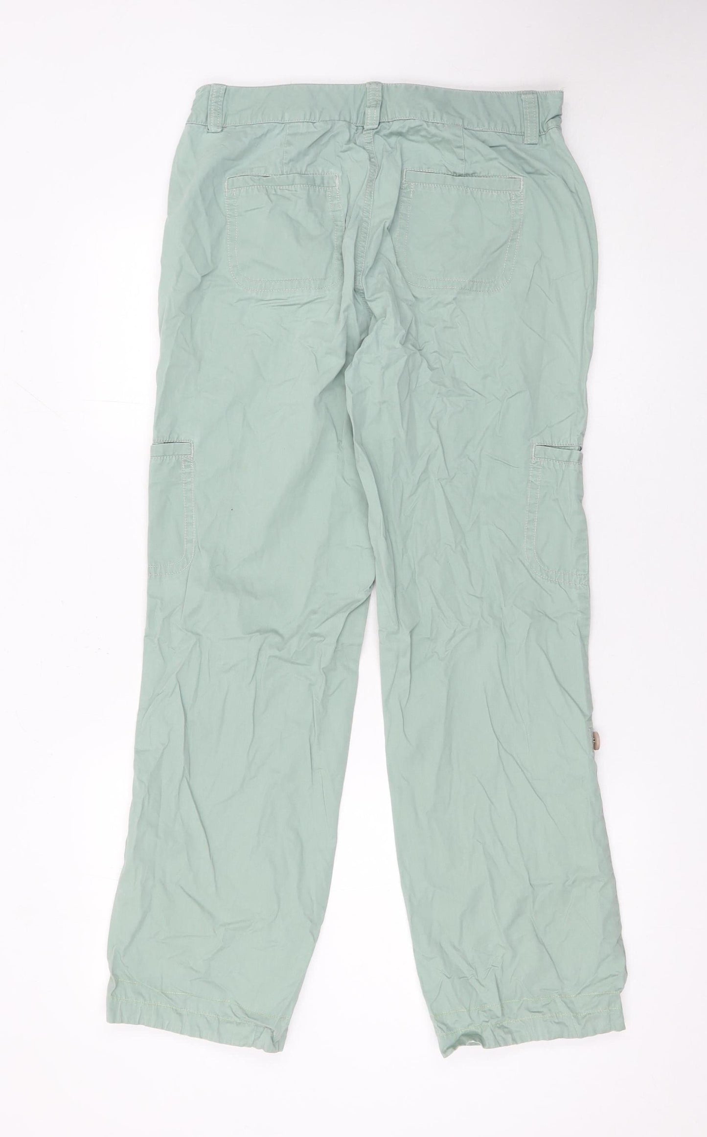 Dockers Women Green Cotton Cargo Trousers Size 8
