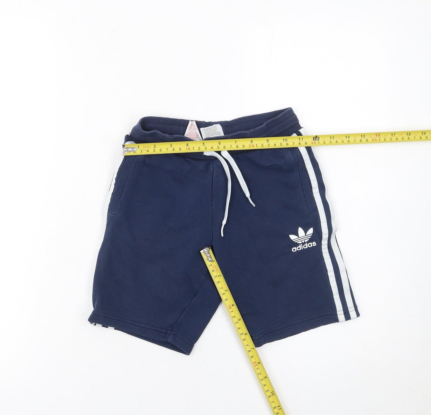 Adidas Boys Blue Sweat Shorts 7-8 Years Regular Fit Gym Training