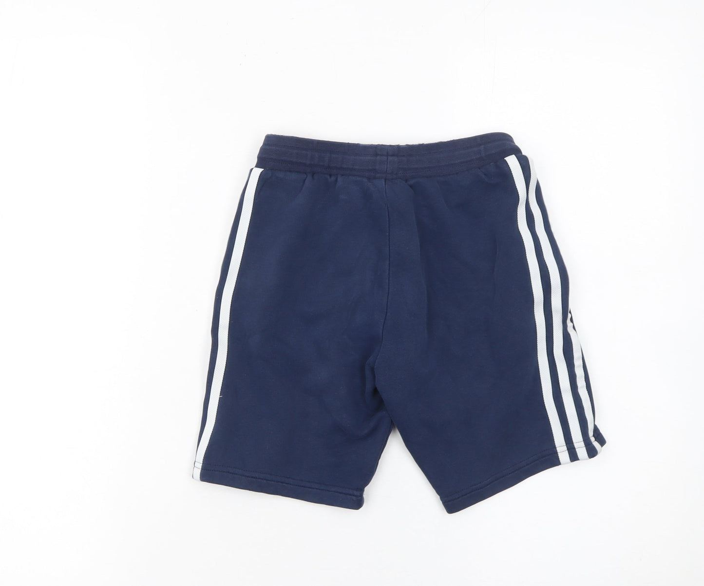 Adidas Boys Blue Sweat Shorts 7-8 Years Regular Fit Gym Training