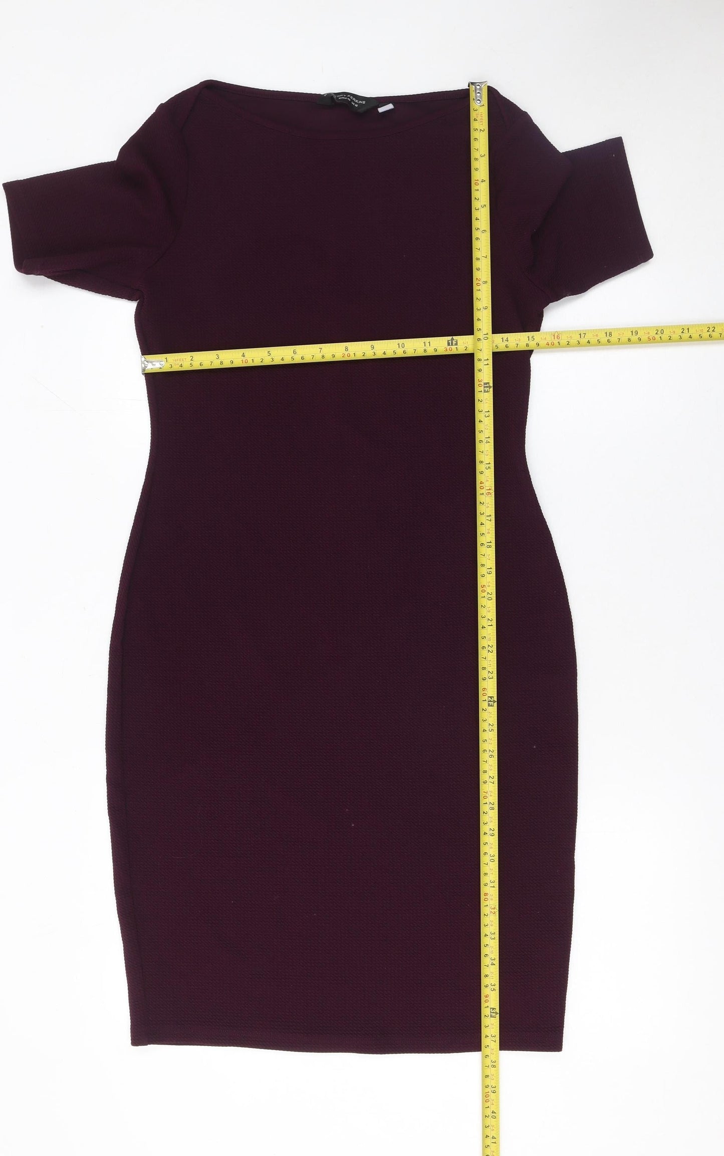 Dorothy Perkins Women’s Purple Bodycon Knee Length Dress Size 12