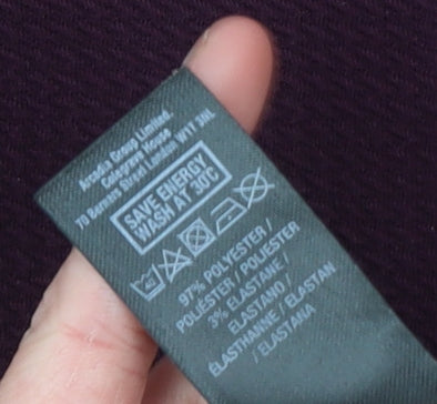 Dorothy Perkins Women’s Purple Bodycon Knee Length Dress Size 12