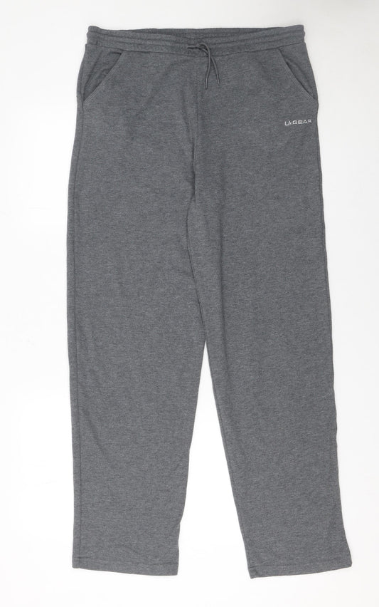 LA Gear Women Grey Size 16 Jogger Sweatpants Cotton Blend