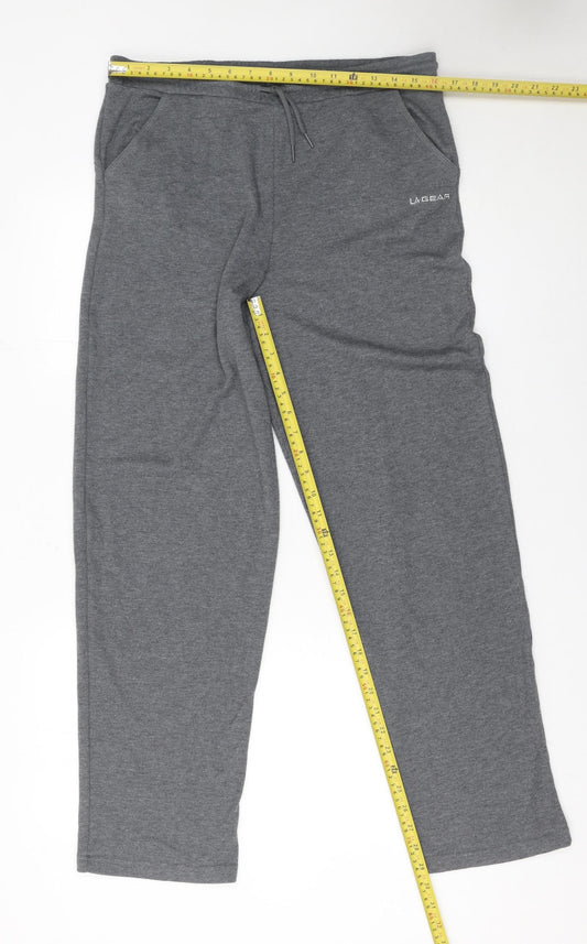 LA Gear Women Grey Size 16 Jogger Sweatpants Cotton Blend