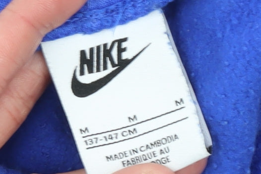 Nike Boys Blue Sweat Shorts M 137-147cm Elastic Waist Activewear