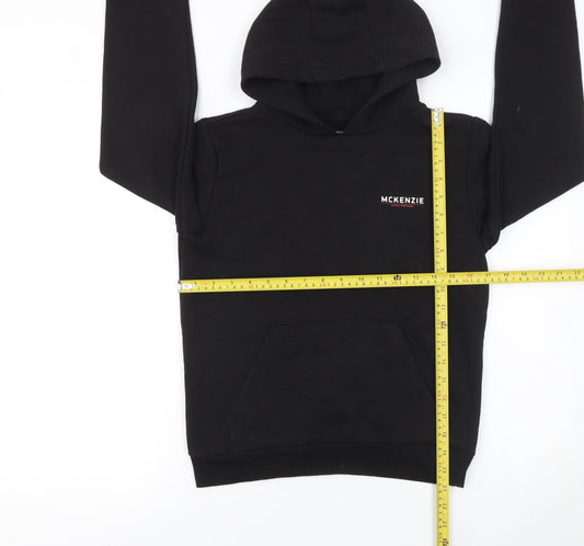 McKenzie Boys Black Pullover Hoodie 10-12 Years Fleece Hooded Sweatshirt