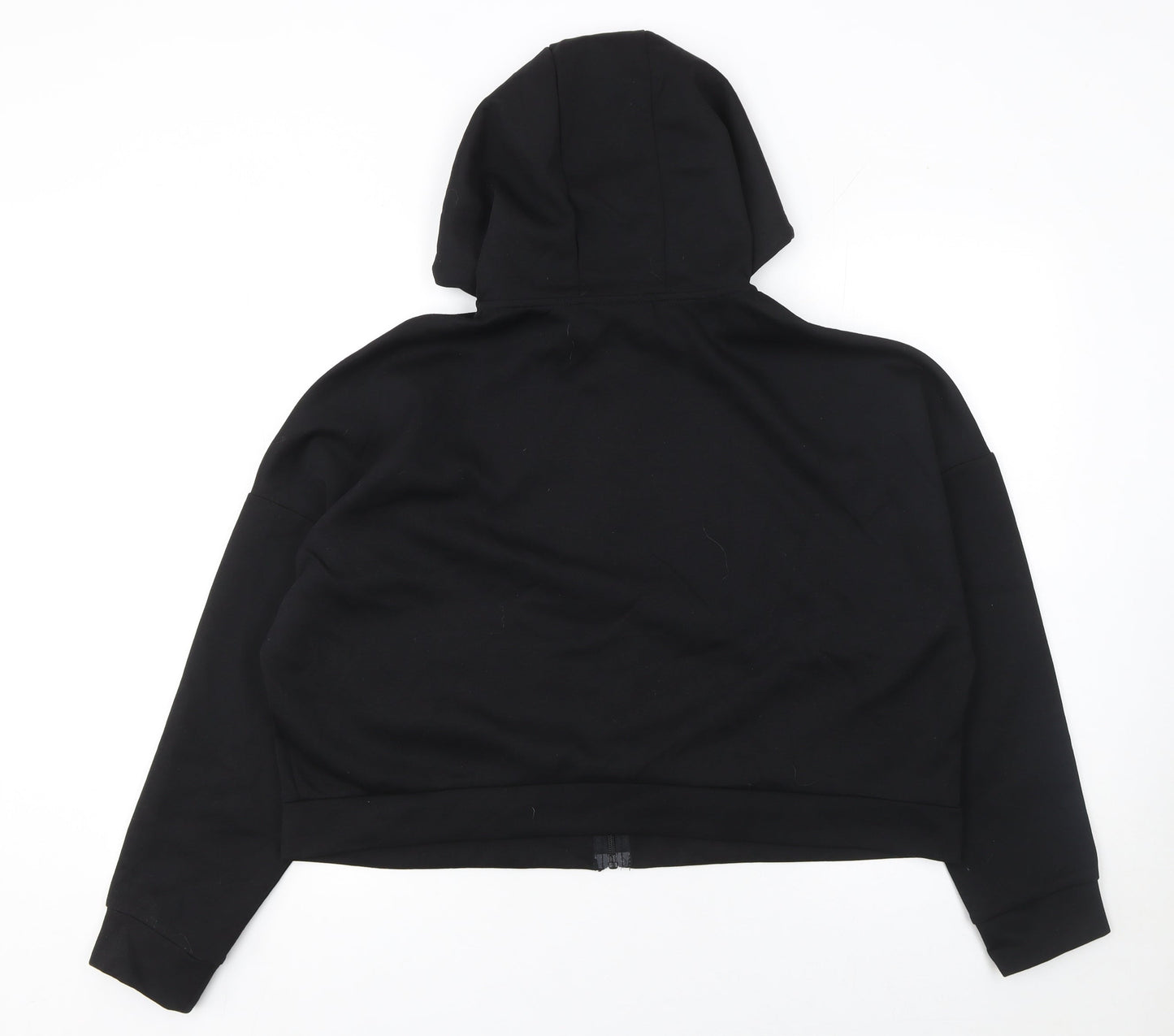 Crivit Women's Black Full Zip Hoodie Size L 16/18 Cotton Blend Casual