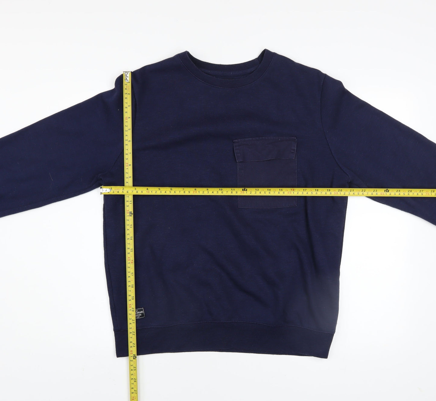 Threadbare Men's Blue Crew Neck Pullover Sweatshirt Size M