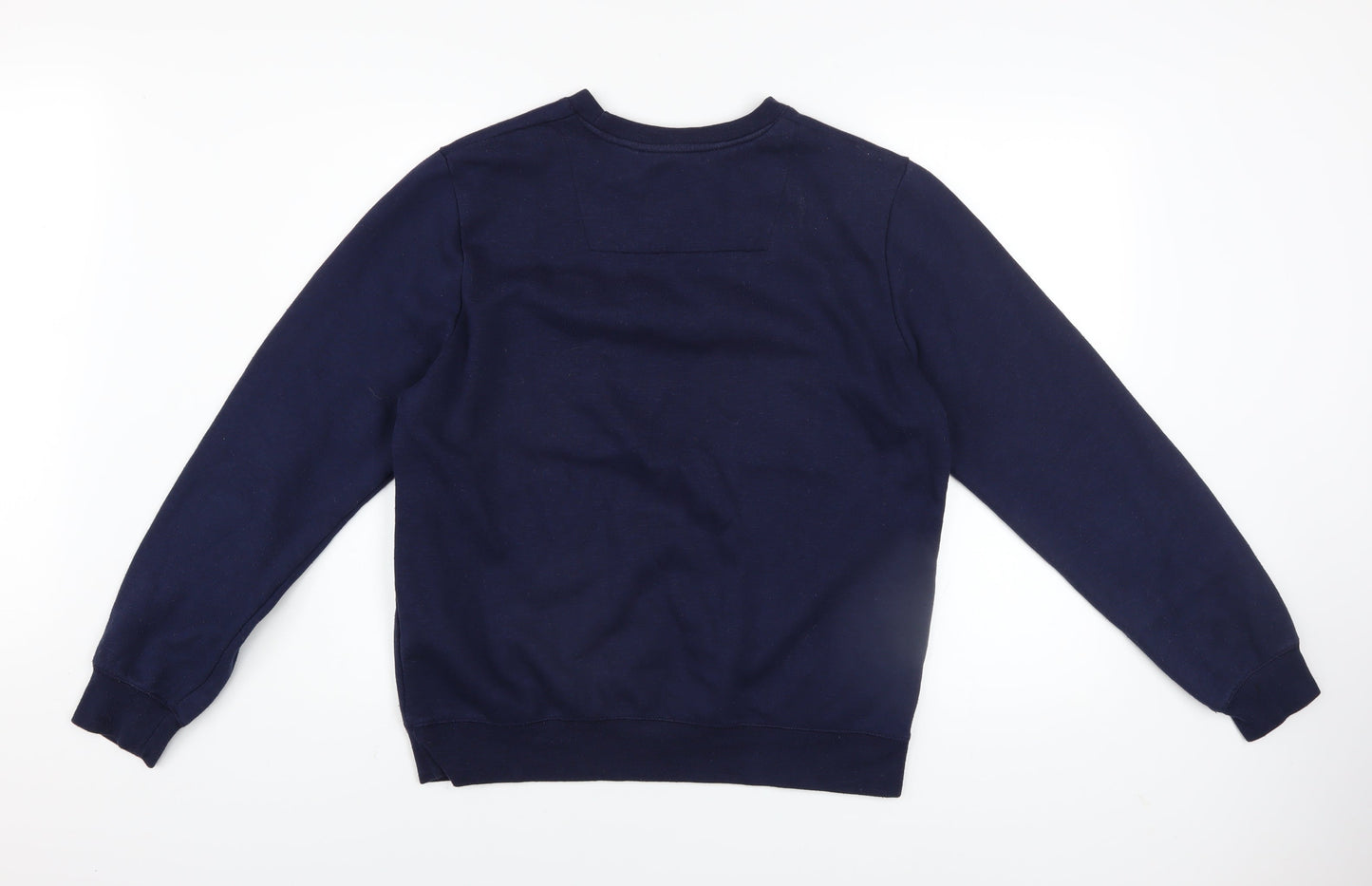 Threadbare Men's Blue Crew Neck Pullover Sweatshirt Size M