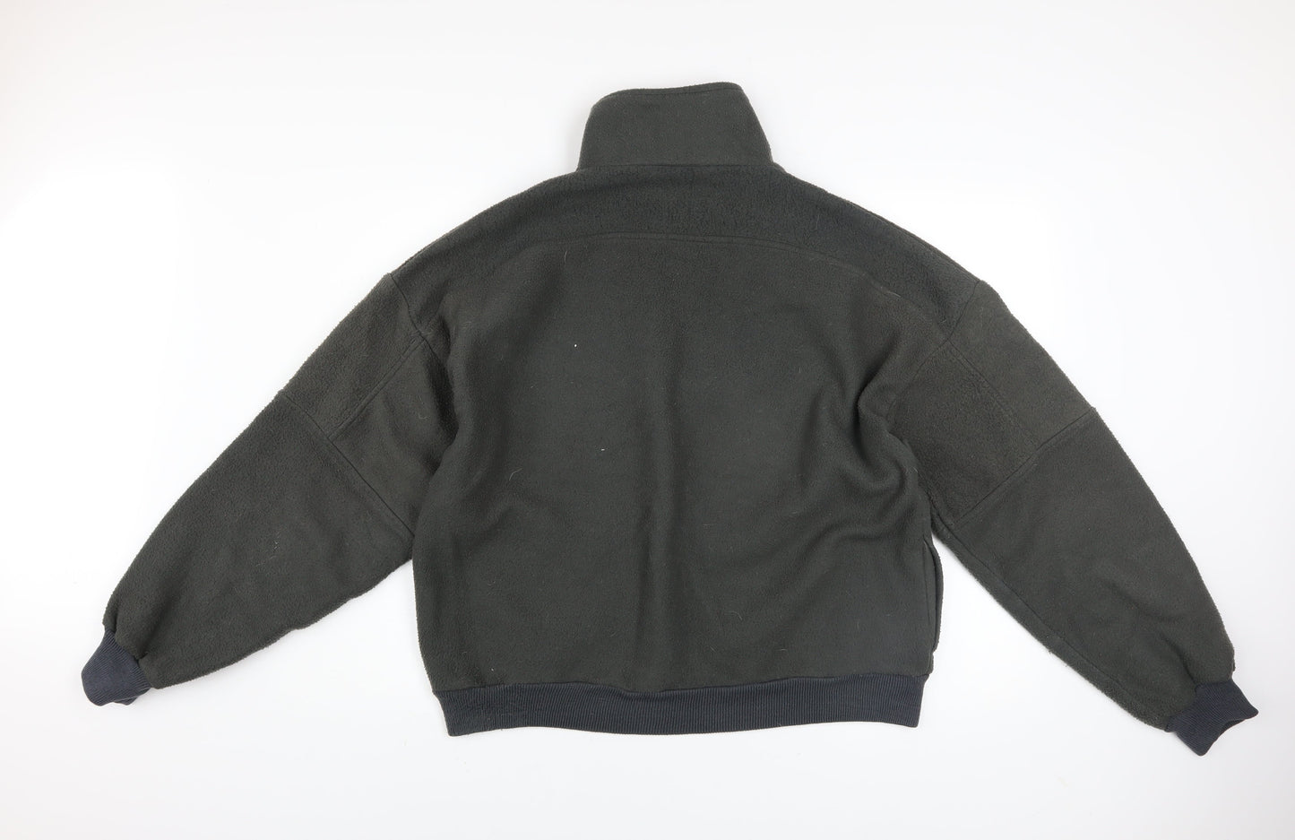 Lifetrends Men’s Black Fleece 1/4 Zip Pullover Sweatshirt Size L