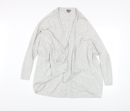 Phase Eight Women’s Grey Size 12 Draped Open Cardigan Knit