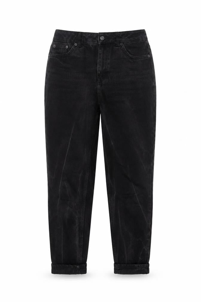 Topshop Women’s Black Mom Jeans Size 10 High Rise Denim