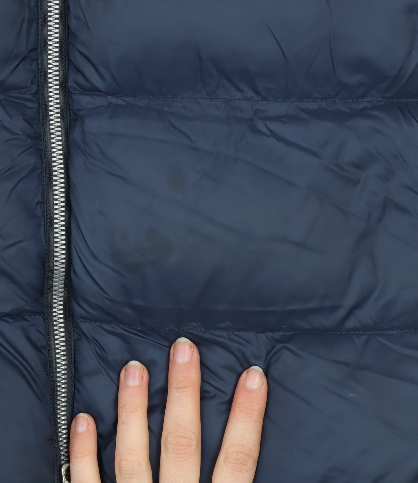 Timberland Womens Navy XS Puffer Jacket Hooded Winter Nylon Coat