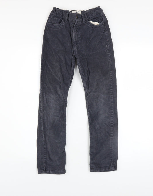 FatFace Boys Blue Corduroy Chino Trousers Size 9 Years Elastic Waist