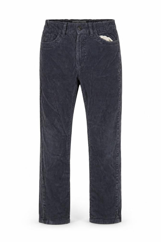 FatFace Boys Blue Corduroy Chino Trousers Size 9 Years Elastic Waist