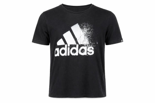 Adidas Men's Black Short Sleeve Sports Graphic T-Shirt Size S
