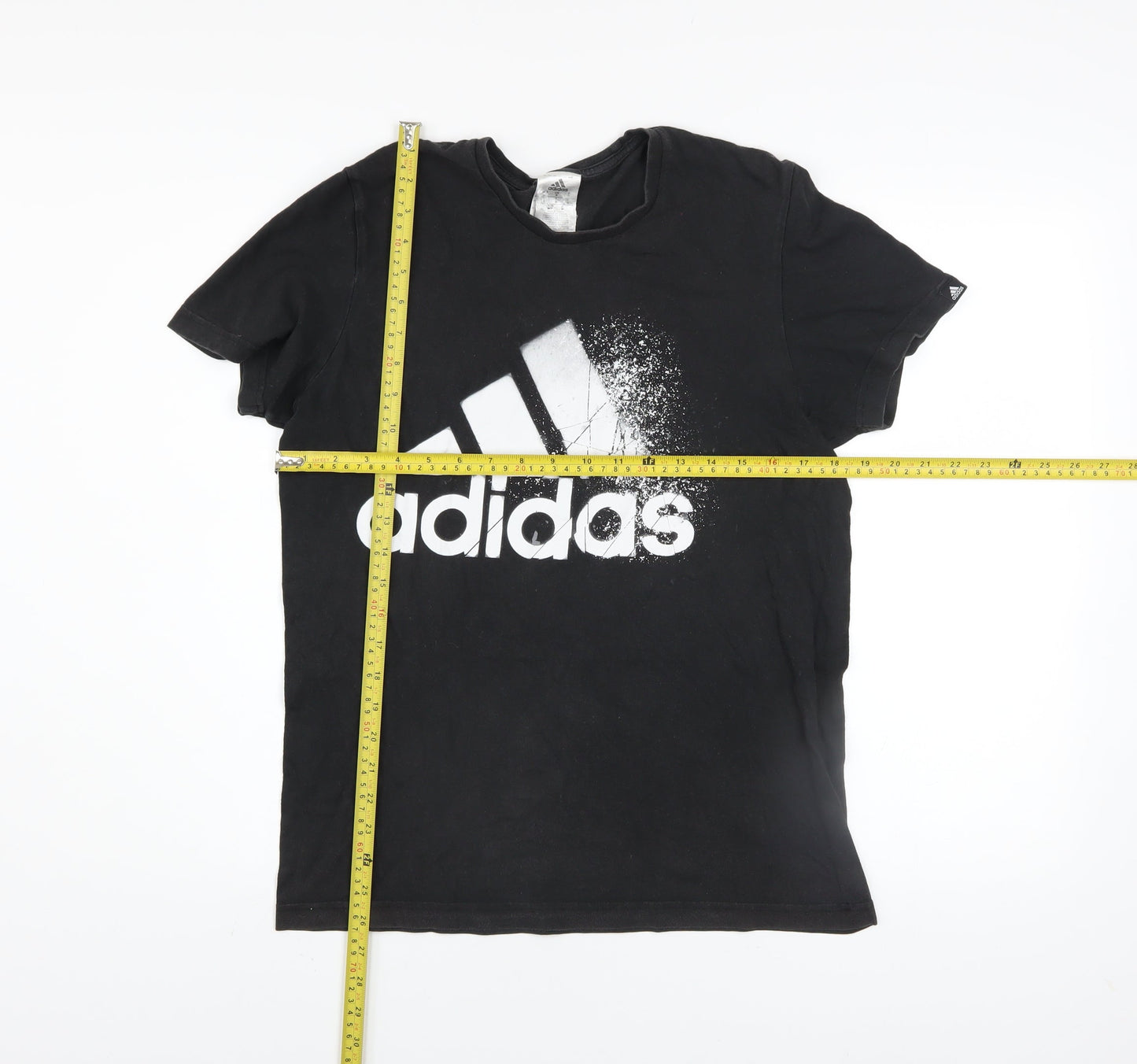 Adidas Men's Black Short Sleeve Sports Graphic T-Shirt Size S