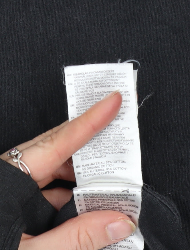 Adidas Men's Black Short Sleeve Sports Graphic T-Shirt Size S