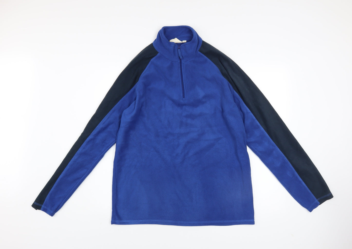 Mountain Warehouse Men's Blue Fleece Sweatshirt M Half Zip Pullover