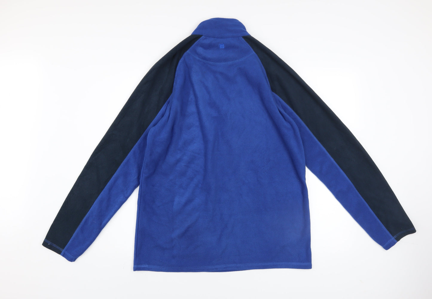 Mountain Warehouse Men's Blue Fleece Sweatshirt M Half Zip Pullover