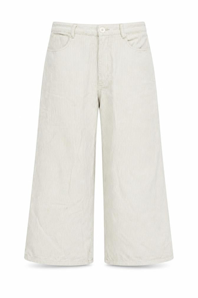 ASOS DESIGN Womens Beige Corduroy Wide-Leg Trousers Size 10