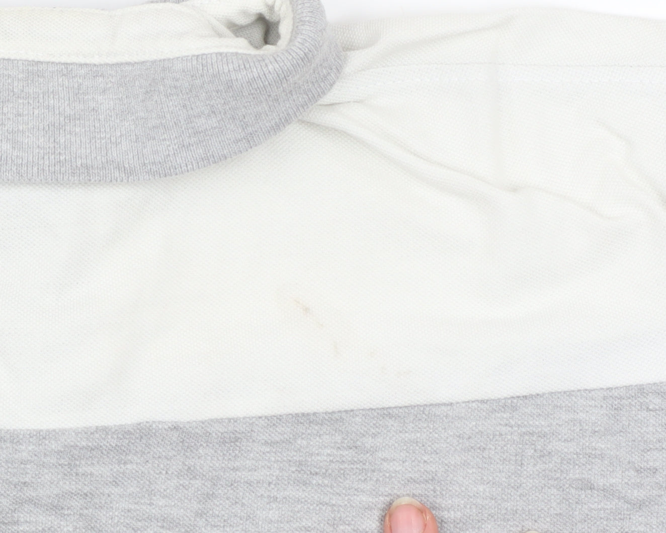 Diesel Sport Men's Grey Colourblock Cotton Polo Shirt Medium