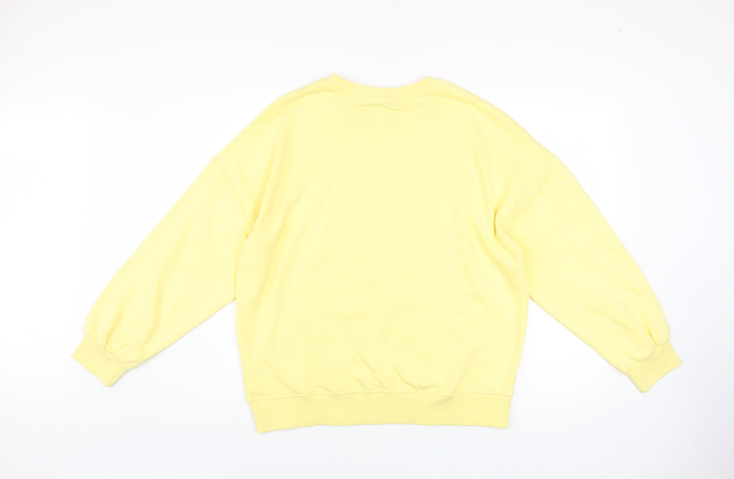 Marks & Spencer F&F Women's Yellow Pullover Sweatshirt Size M Oregon Print