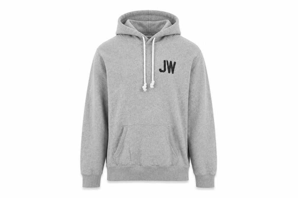 Jack Wills Mens Grey Pullover Hoodie S Logo Fleece Lined Sweatshirt