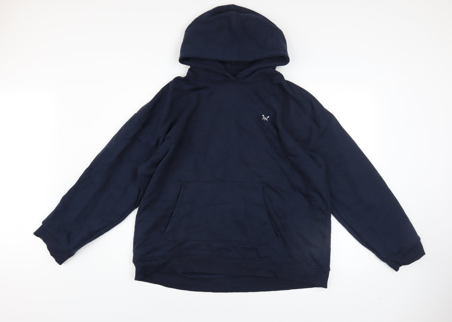 Crew Clothing Company Women's Navy Pullover Hoodie Size 18 Cotton Blend