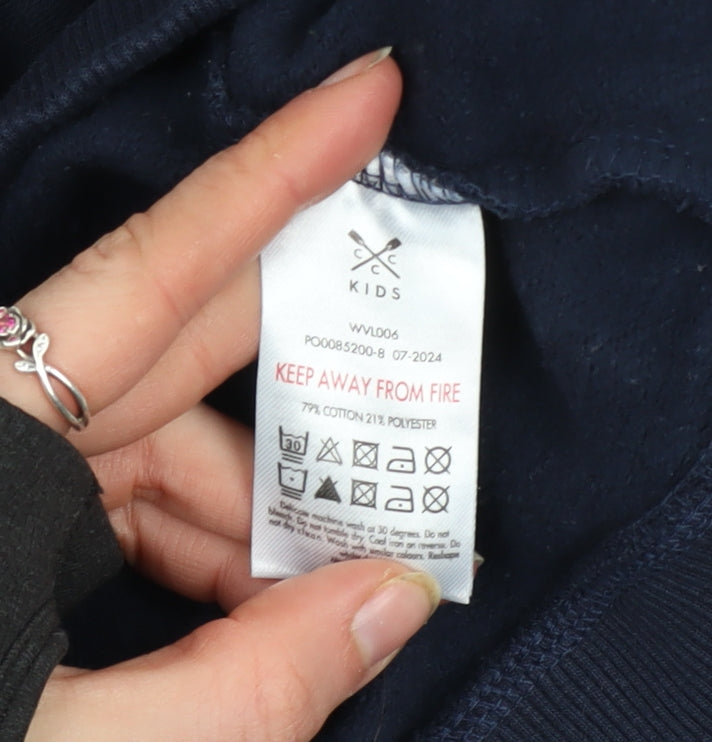 Crew Clothing Company Women's Navy Pullover Hoodie Size 18 Cotton Blend