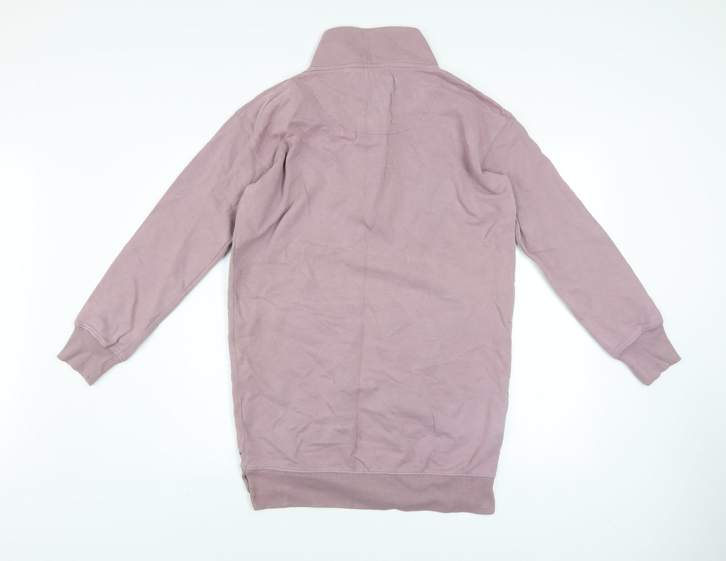Next Womens Pink 1/4 Zip Pullover Sweatshirt Size Small