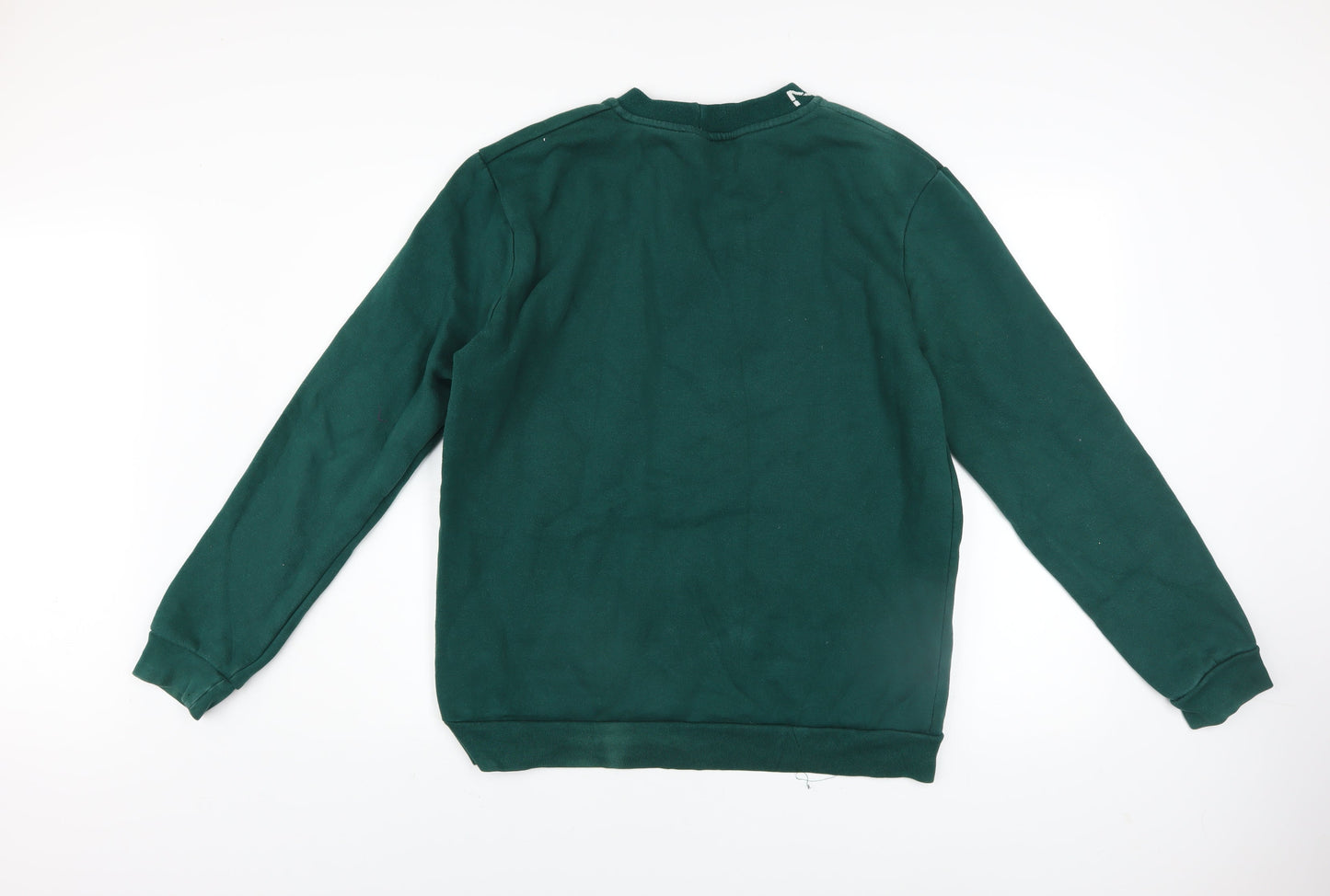 boohooMAN Men's Green Logo Pullover Sweatshirt Size L