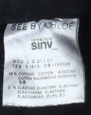 See by Chloé Women's Black Slim Straight Jeans Size 28