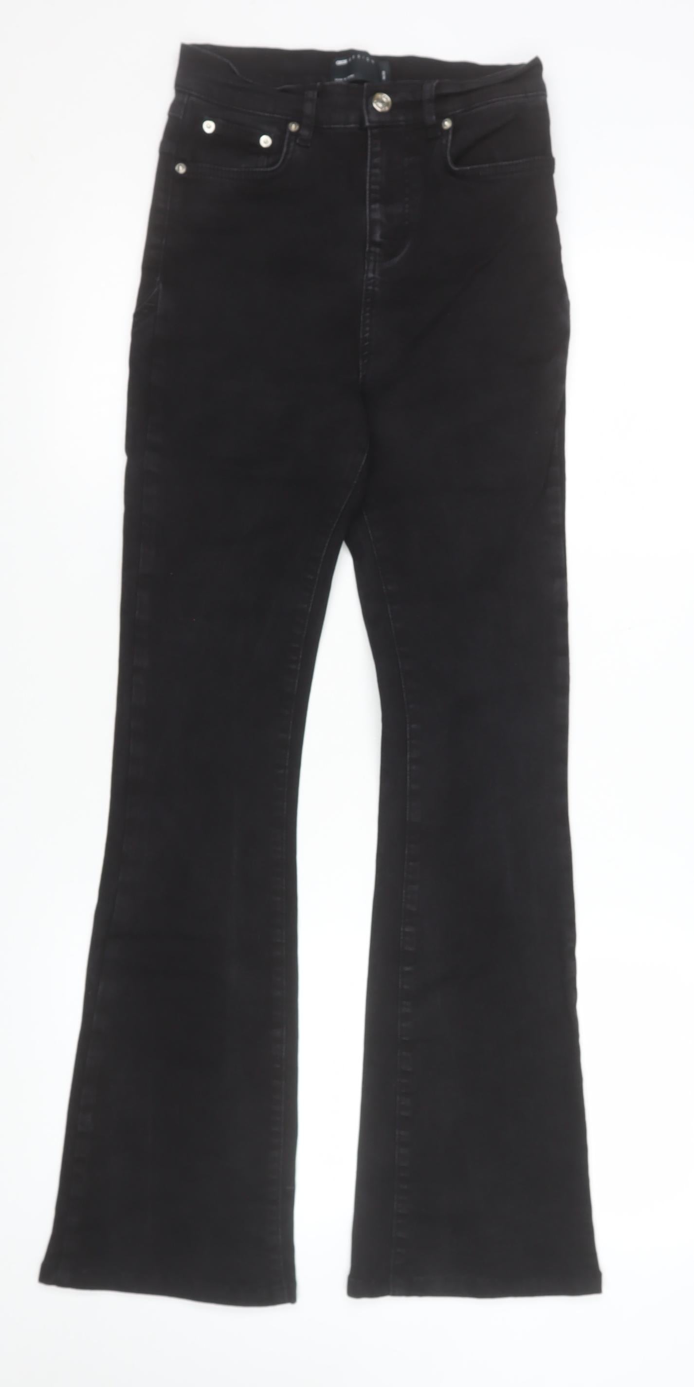 ASOS Design Women's Black High Rise Flared Jeans Size 26