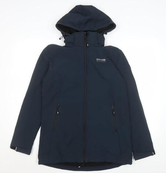 Nordberg Men's Blue Softshell Hooded Jacket M Windproof Water Resistant