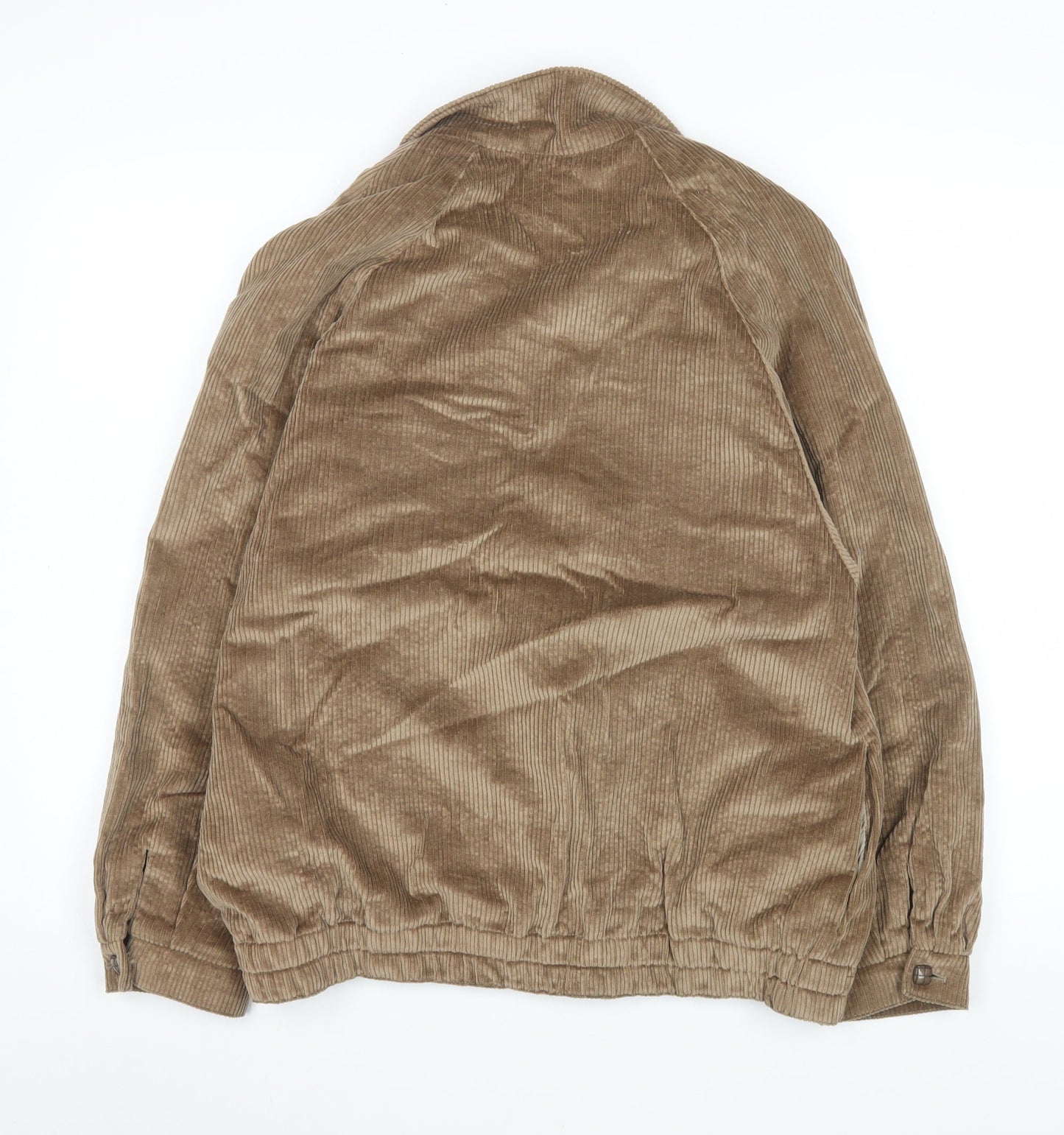 Viyella Women Brown Corduroy Lined Jacket Size 14 Classic Style