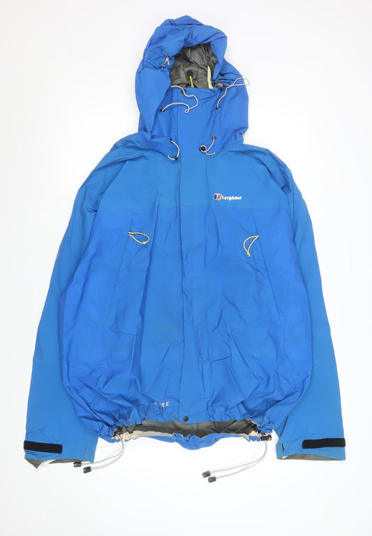 Berghaus Men’s Blue XL Waterproof Gore-Tex Rain Jacket