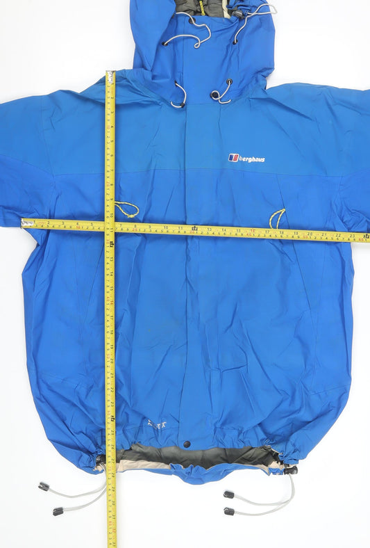 Berghaus Men’s Blue XL Waterproof Gore-Tex Rain Jacket