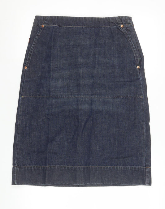 Levi Strauss Women’s Blue Denim Knee Length Pencil Skirt Size S