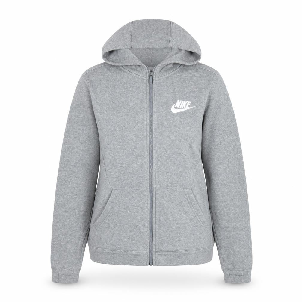 Nike Teens Grey Full Zip Hooded Sports Jacket L