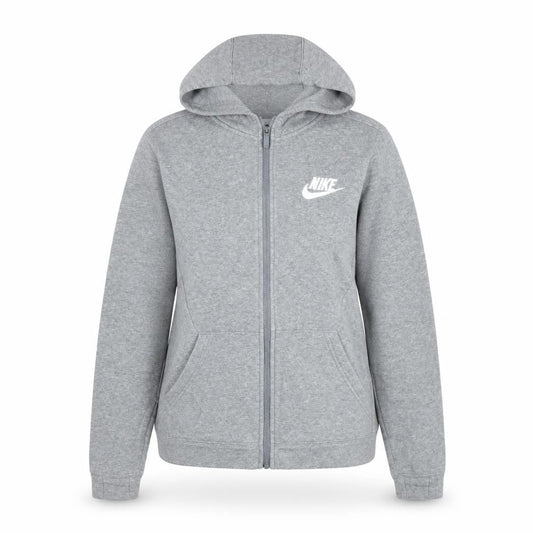 Nike Teens Grey Full Zip Hooded Sports Jacket L