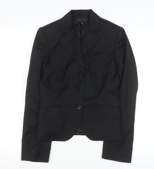 Paul Smith Black Women's Wool Blazer Black Size 10 Tailored Single-Breasted Jacket