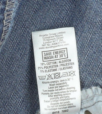 Dorothy Perkins Women's Blue Bootcut Jeans Size 14 Classic Fit