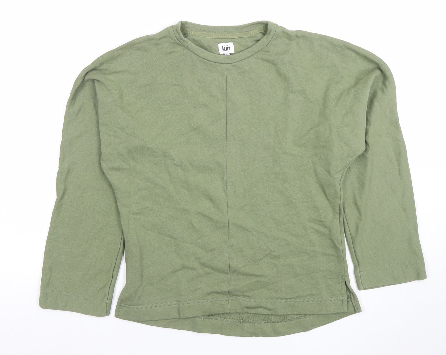 Kin Women’s Green XS Pullover Sweatshirt 100% Cotton