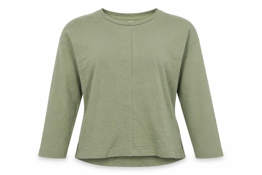 Front view of Kin Women’s Green XS Pullover Sweatshirt 100% Cotton