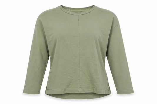 Front view of Kin Women’s Green XS Pullover Sweatshirt 100% Cotton