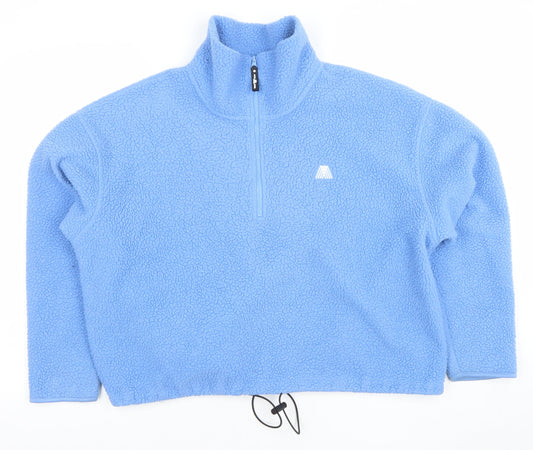 4th ARQ Women Blue Fleece 1/4 Zip Pullover Sweatshirt Size S