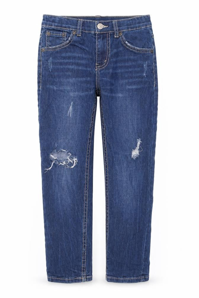Levi's Girls Blue 510 Skinny Jeans 8 Years Mid Rise Stretch Denim