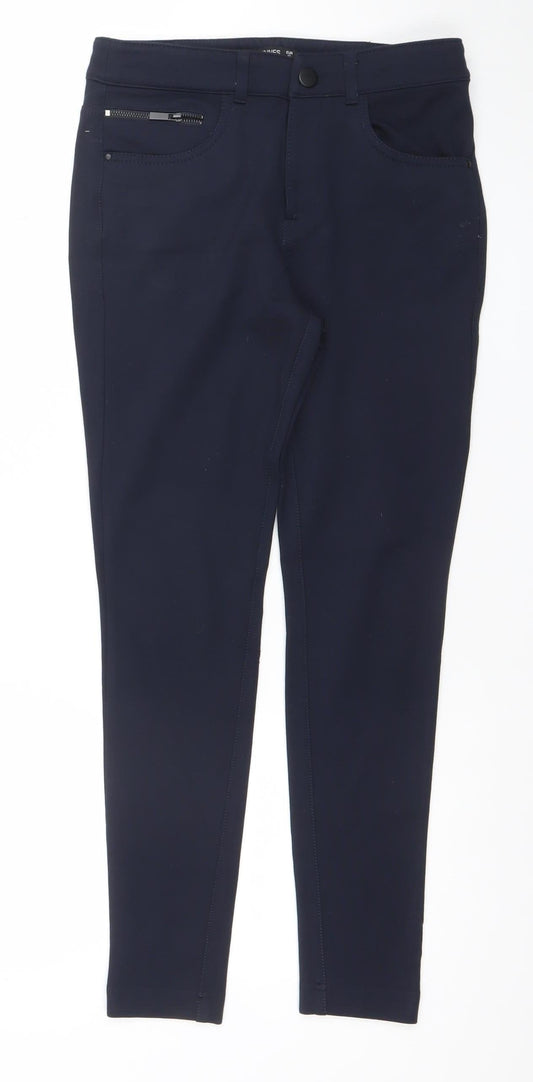 Dunnes Stores Women's Blue Size 8 Skinny Jegging Stretch Trousers