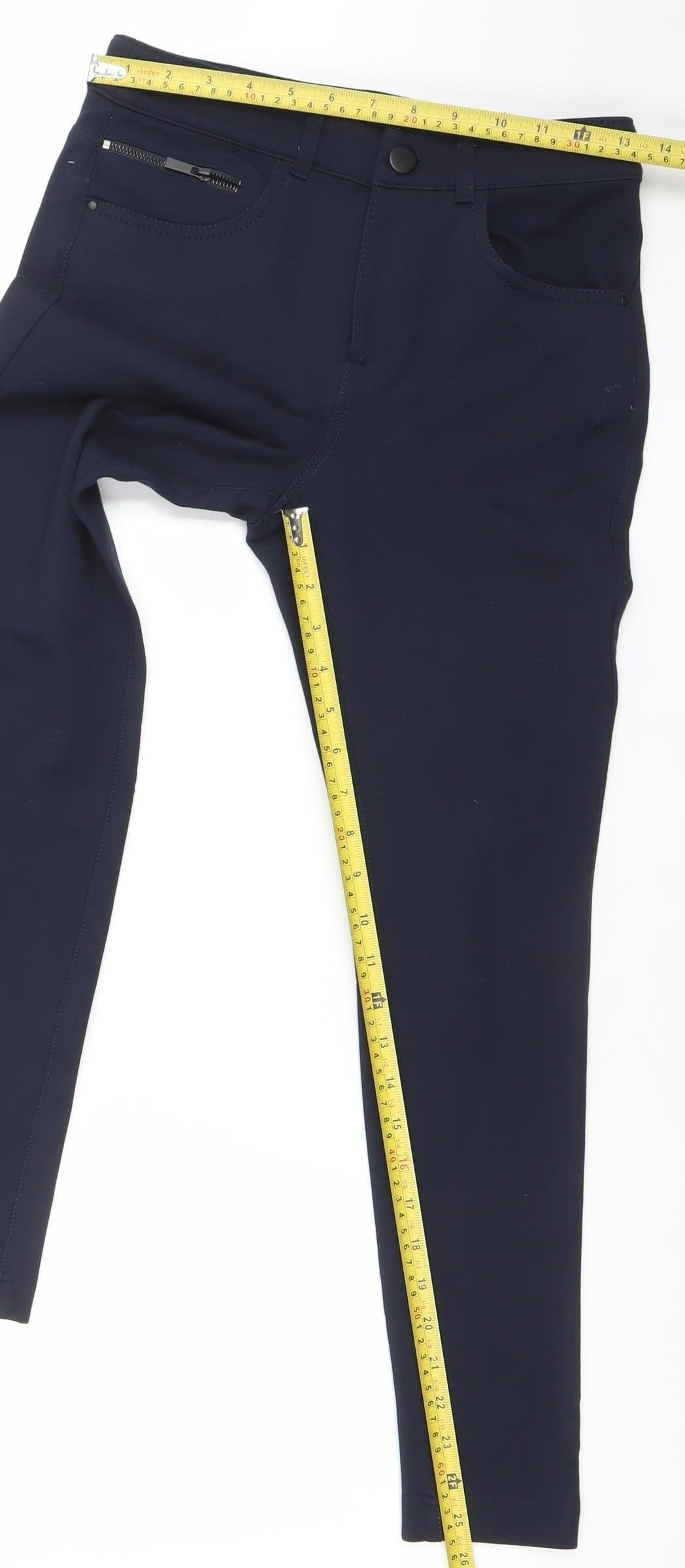 Dunnes Stores Women's Blue Size 8 Skinny Jegging Stretch Trousers