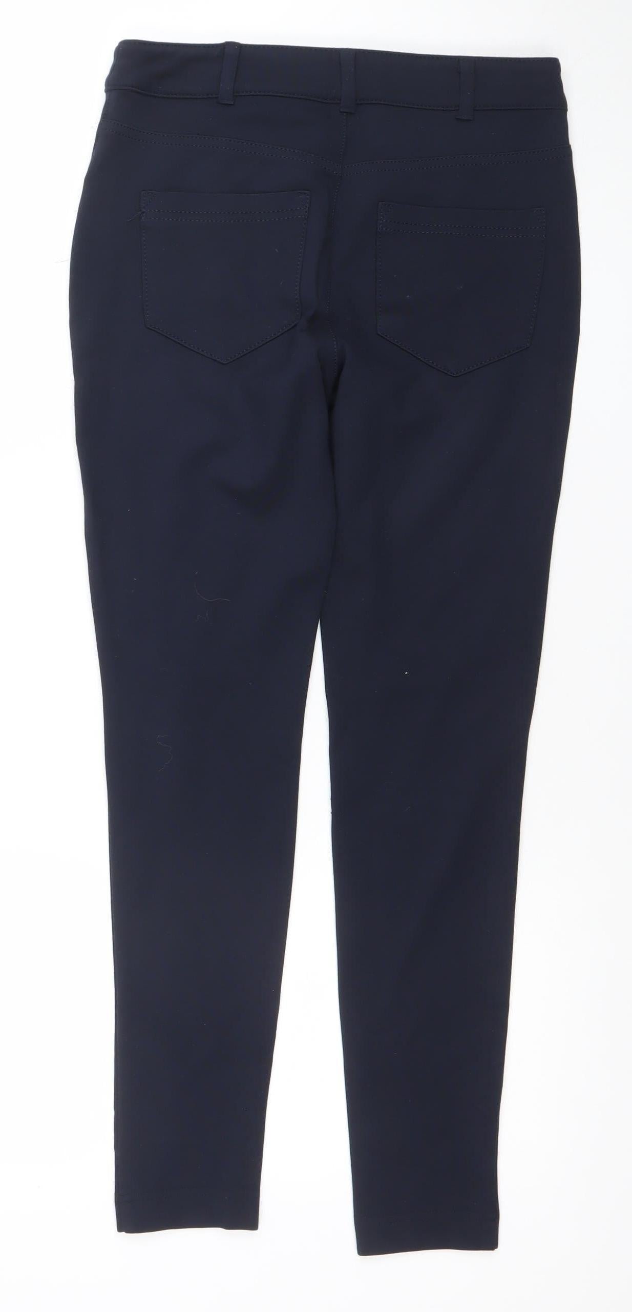 Dunnes Stores Women's Blue Size 8 Skinny Jegging Stretch Trousers